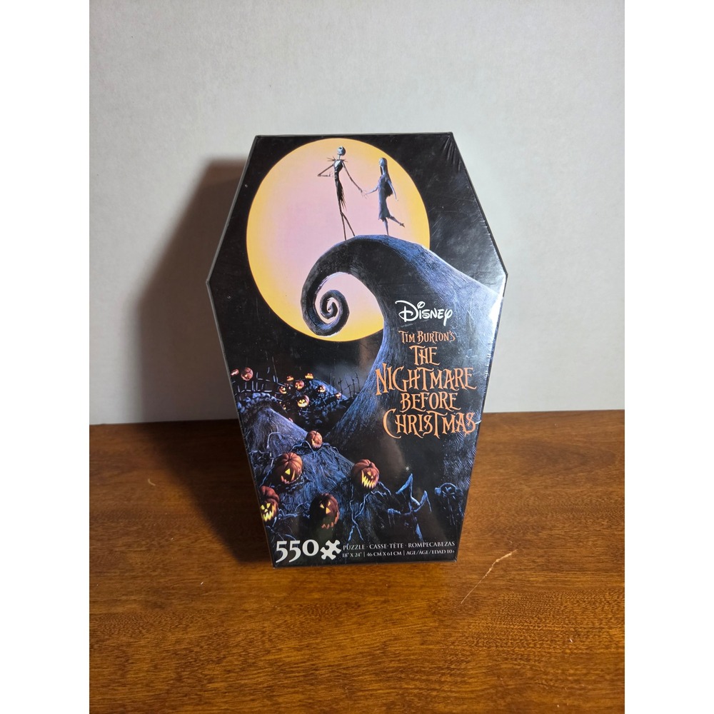 Disney Nightmare Before Christmas 550 Piece Coffin Box Jigsaw Puzzle Ceaco New